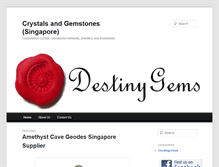Tablet Screenshot of destiny-gems.com